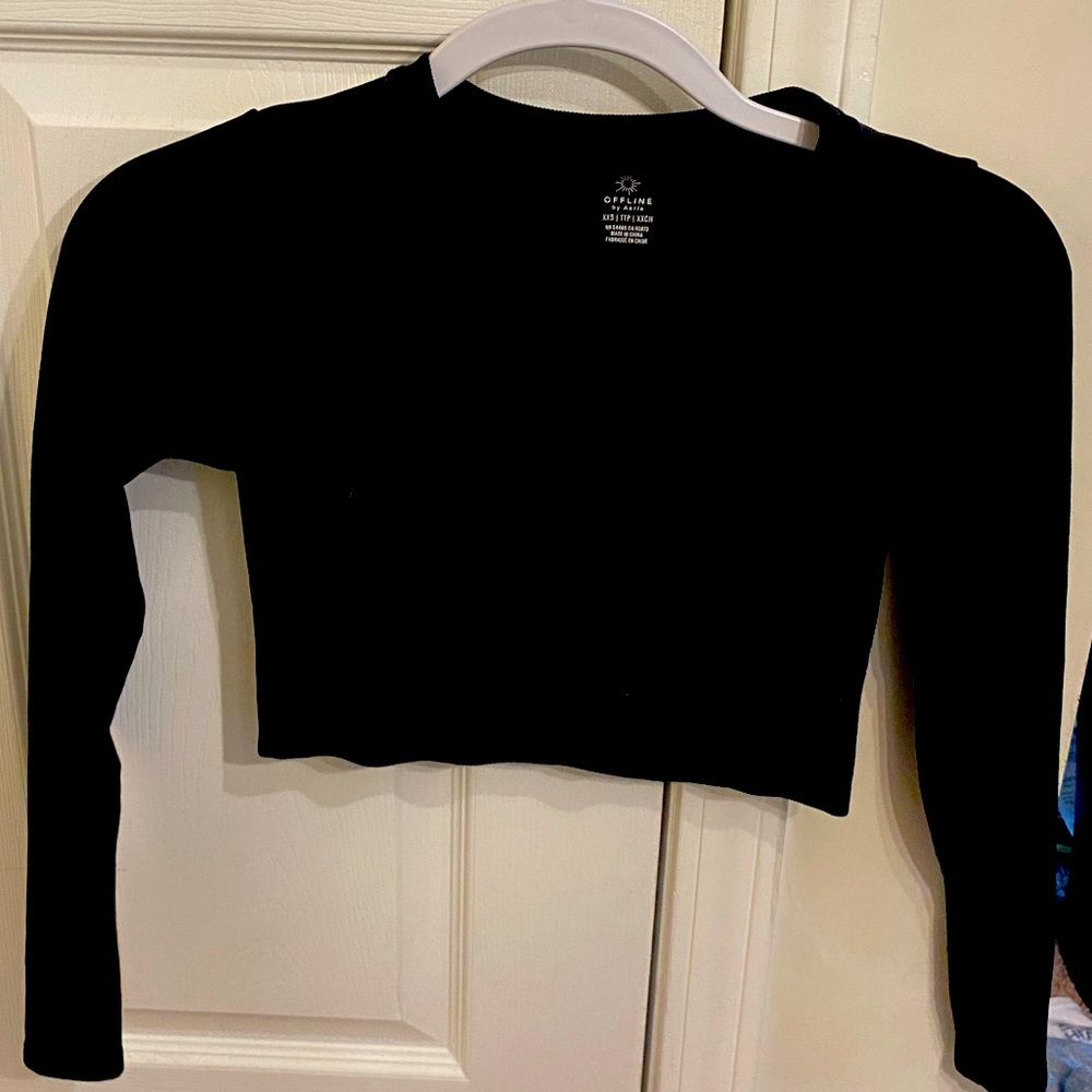 aerie longsleeve side walk tee